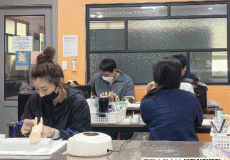 네일국가자격증 오전반 수업모습!